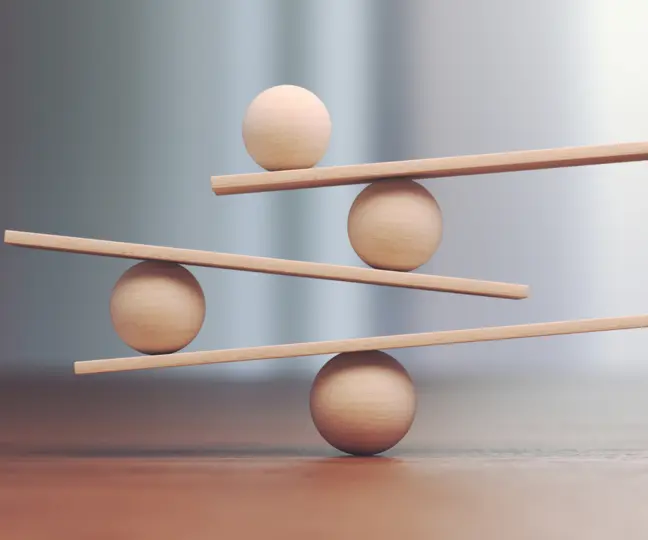 Kugeln in Waage