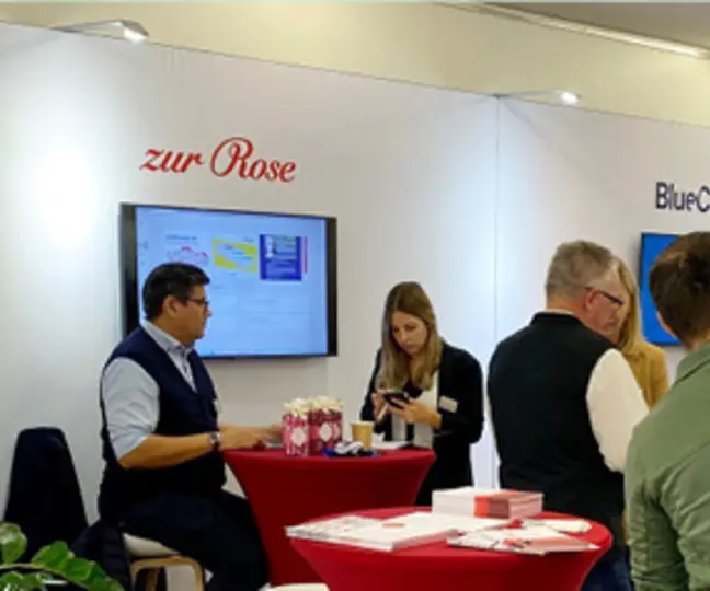 Zur Rose Messestand auf dem Davoser Kongress