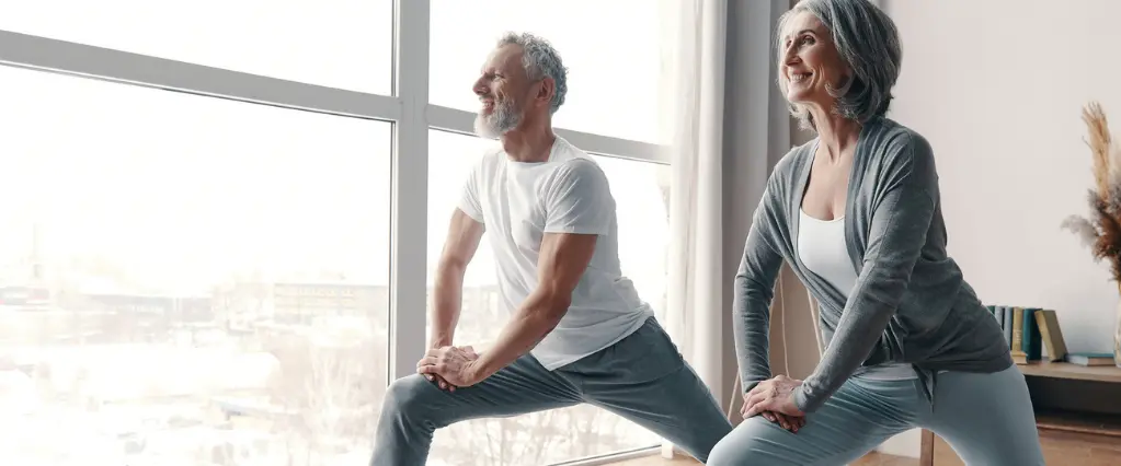 Paar beim Yoga