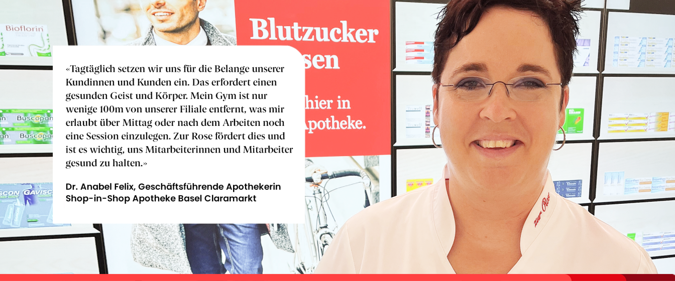Dr. Anabel Felix, Geschäftsführende Apothekerin, Zur Rose Shop-in-Shop Apotheken Basel Claramark