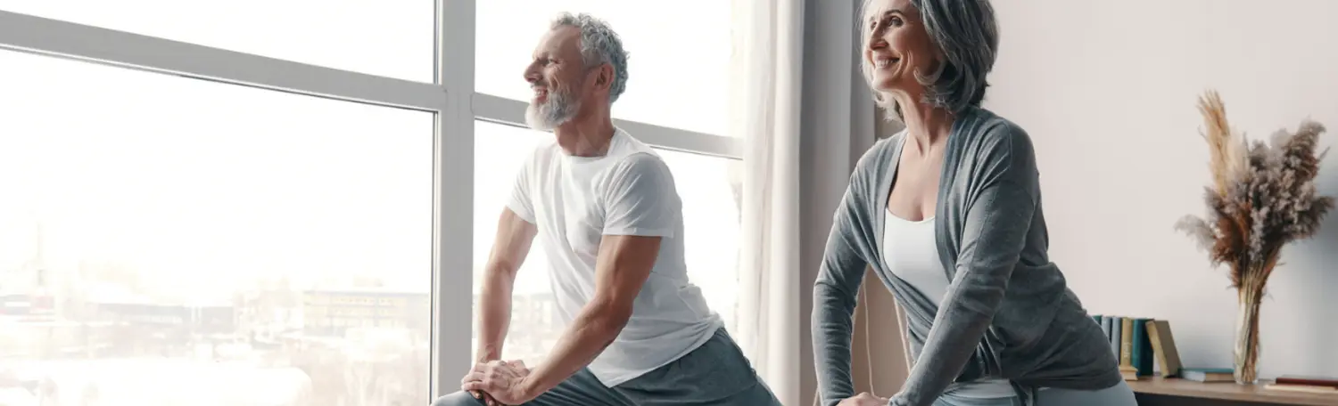 Paar beim Yoga