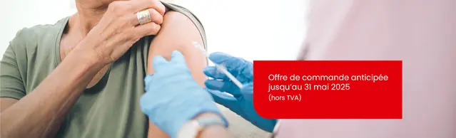 La patiente est vaccinée au niveau du bras