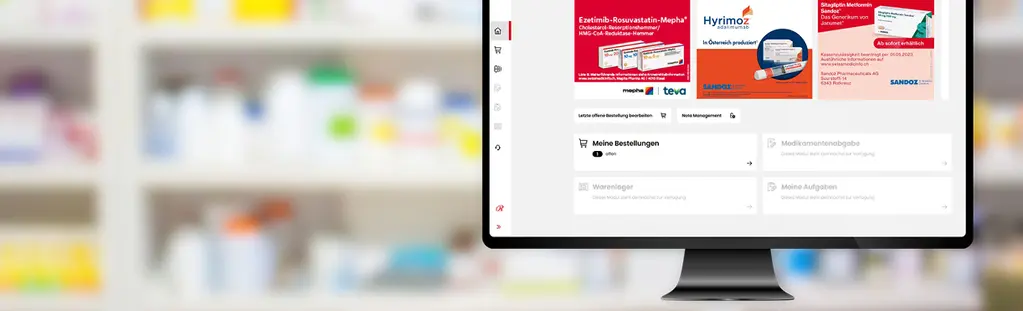 Monitor mit Zur Rose Studio