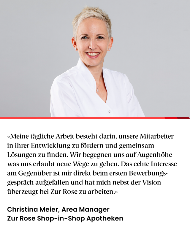 Christina Meier, Area Manager Zur Rose Shop-in-Shop Apotheken