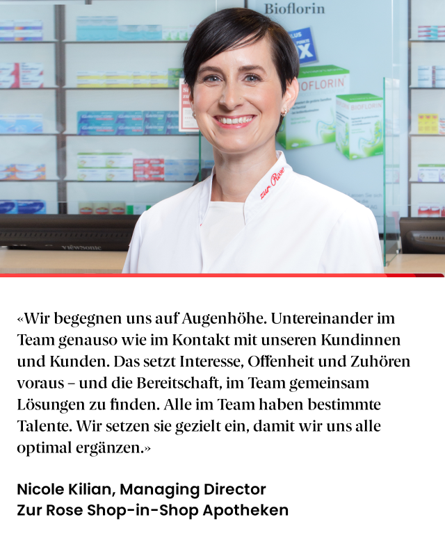 Nicole Kilian, Managing Director, Zur Rose Shop-in-Shop Apotheken