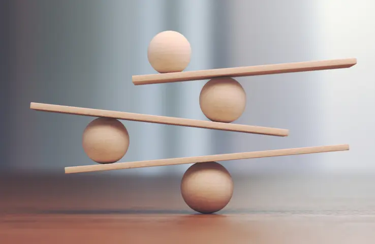 Kugeln in Waage