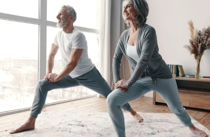 Paar beim Yoga