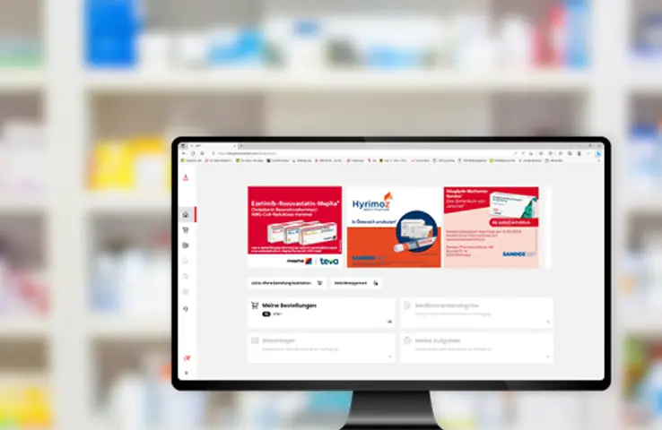 Monitor mit Zur Rose Studio