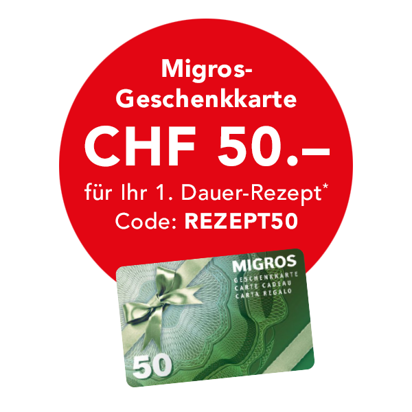 50-franken-migros-geschenkkarte Code: REZEPT50