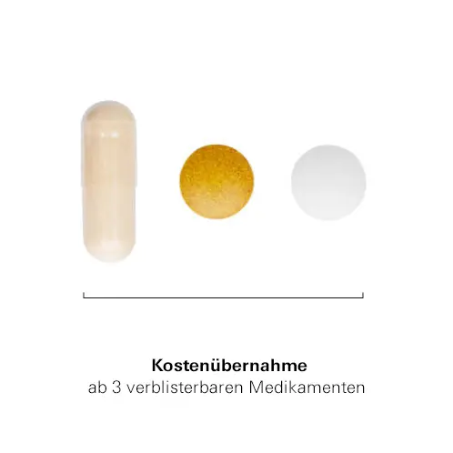 Dailymed - Fotos von 3 Pillen - Kostenübernahme durch Krankenversicherung