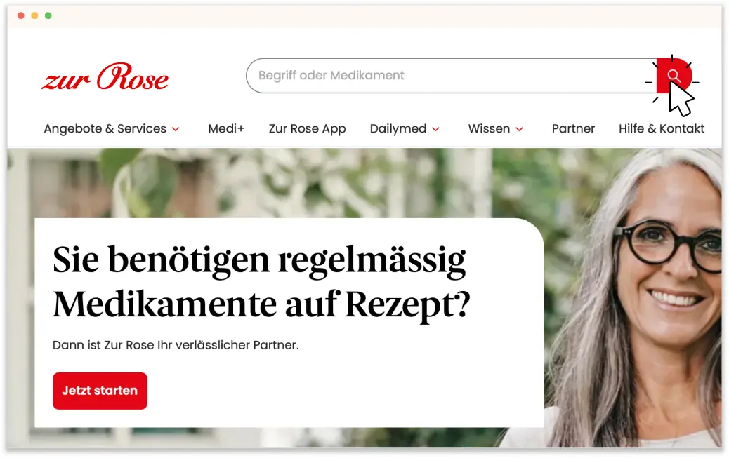 Medikament suchen