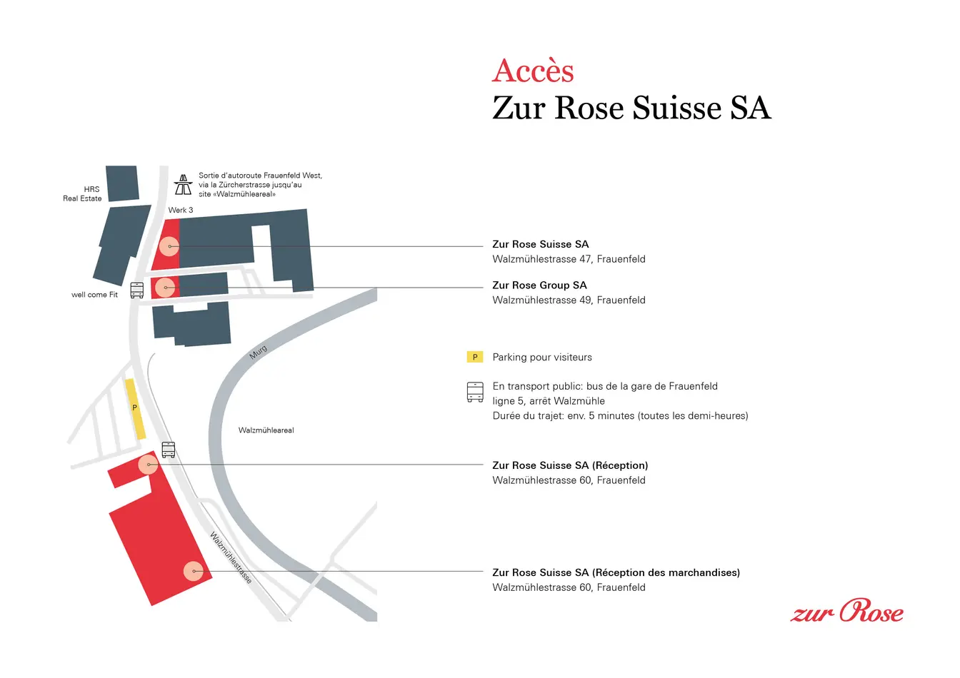Zur Rose Suisse SA Accès