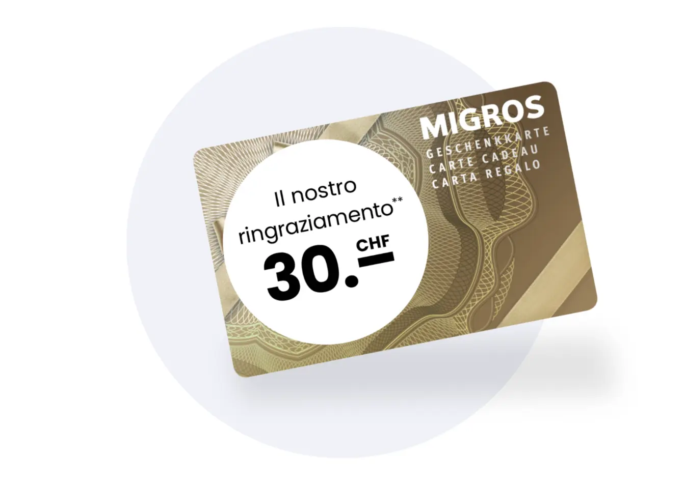 Carta regalo Migros
