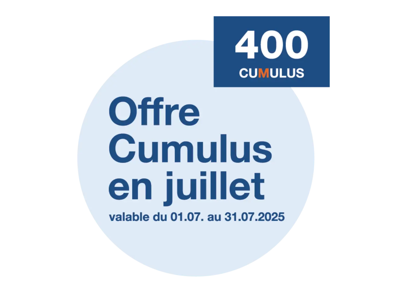 Cumulus-Aktion 400 Punkte