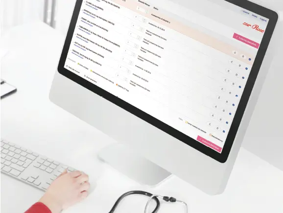 Image d'en-tête eServices : MPA devant un PC