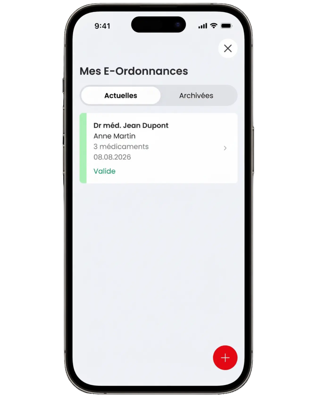 Elektronisches Rezept in der App
