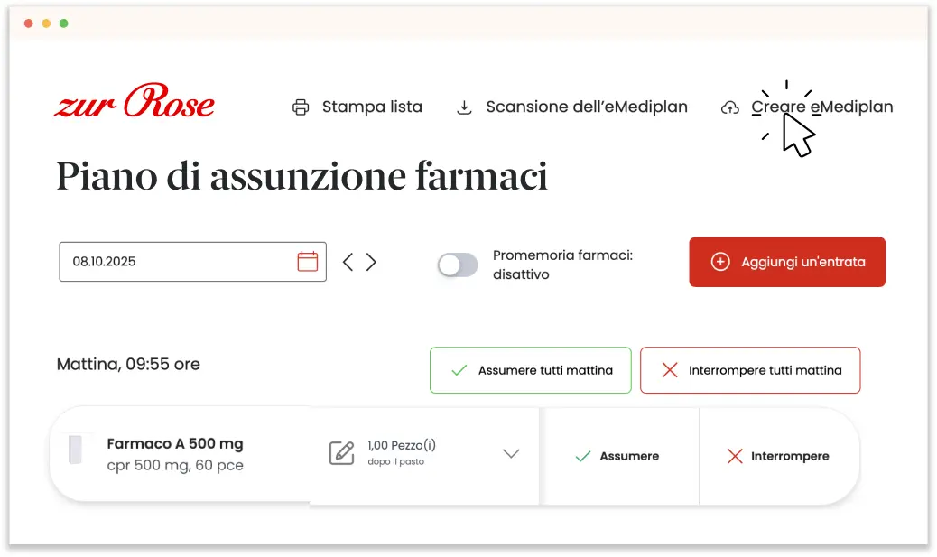 Esportare eMediplan