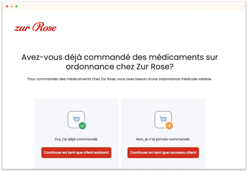 Commander des médicaments