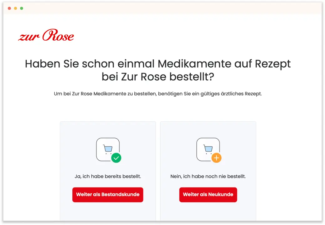 Medikamente bestellen