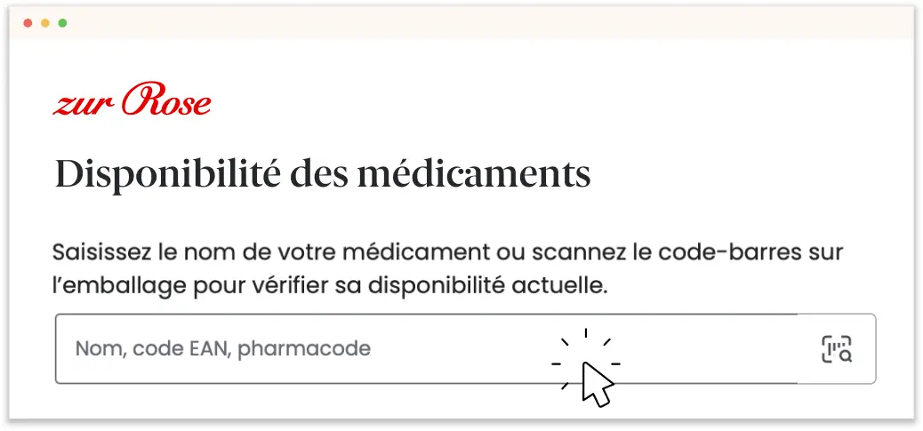 Rechercher un médicament en entrant son nom
