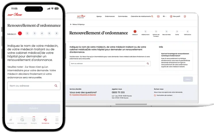 Demande de renouvellement d’ordonnance