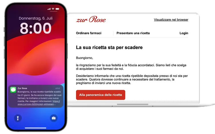 Promemoria per il rinnovo della ricetta