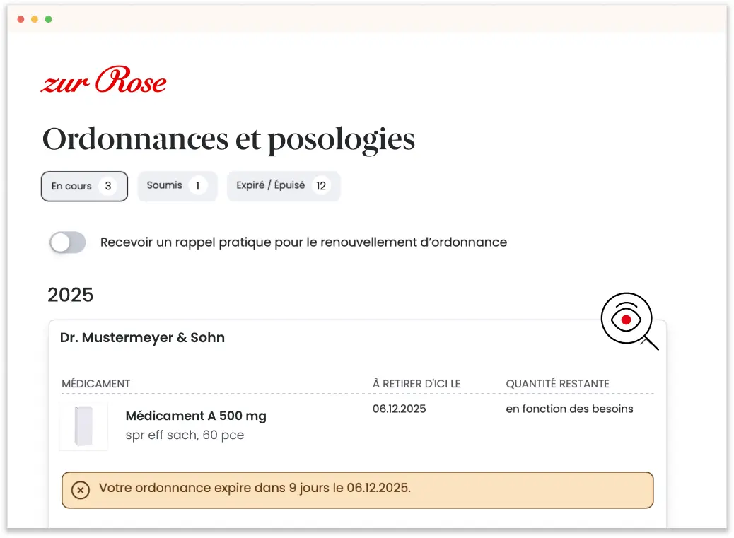 Ordonnances actuelles