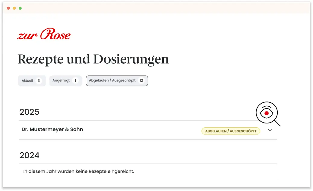 Abgelaufene bzw. ausgeschöpfte Rezepte