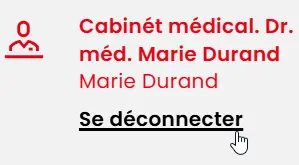 Se déconnecter de Zur Rose Studio