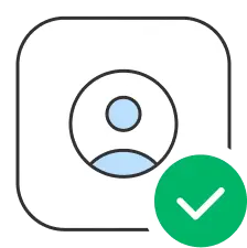 Profilbild mit Checkmark
