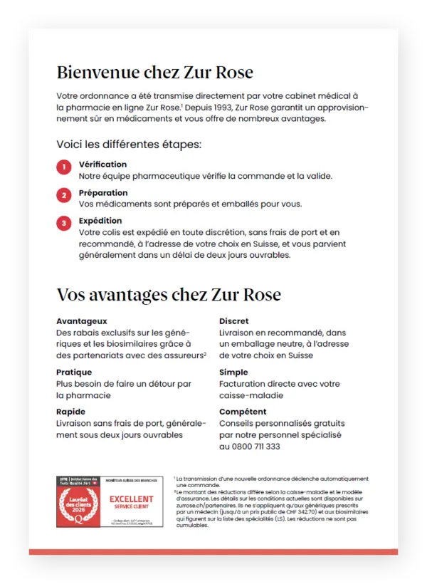 Envoi de médicaments 2